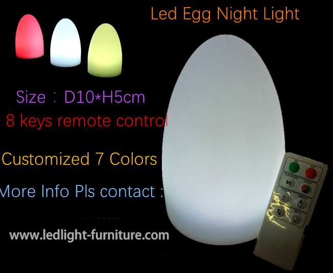 Aangepaste LEIDENE Decoratieve Schemerlampen, het Veranderlijke Licht van het Kleuren Veranderende Ei 