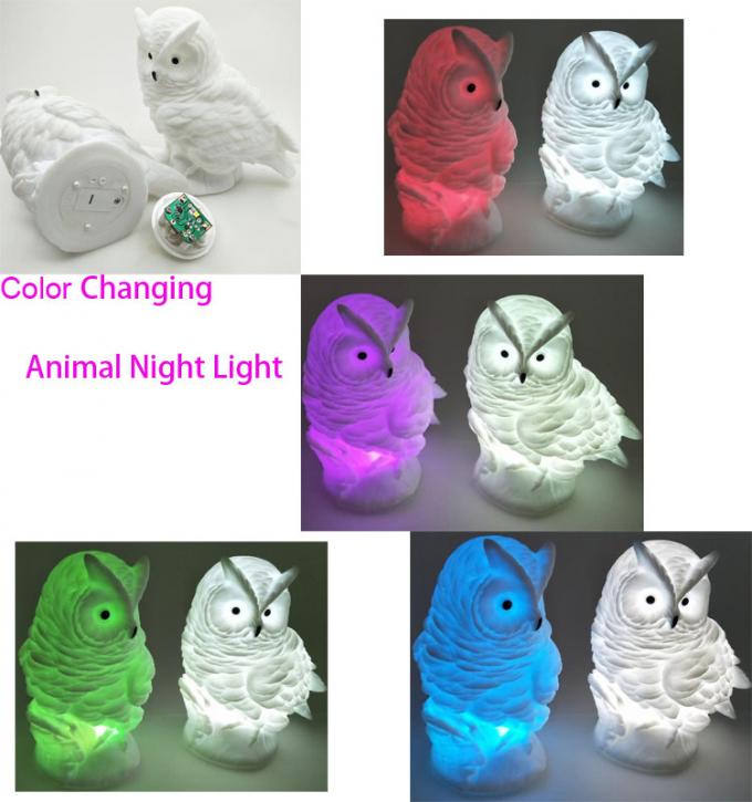 Kleurt Veranderende Uil Dierlijke LEIDEN Nacht Licht/Geleid Licht op Speelgoed