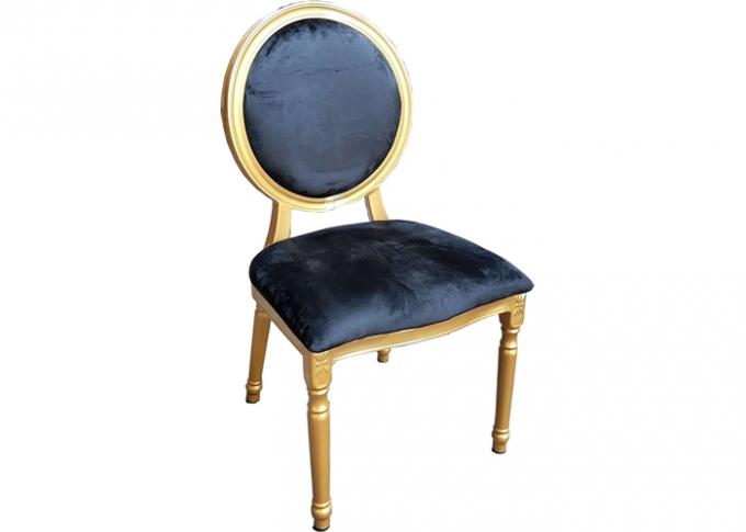 Hotel Louis Chair Wedding Furniture Rental met Rond Achter, Aangepast Kussenontwerp