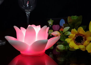 China 7 de kleuren verdwijnen de LEIDENE Bloemschemerlamp van Lotus Waterdicht met VAN/OP Knoop langzaam leverancier