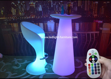 China Kleurt het Veranderen van de LEIDENE Waterdichte Hoge Lichtgevend Barstoel voor Nachtclub leverancier