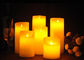 Echte Was Materiële LEIDENE Zonder vlammen Kaarsen met Lichten van de Afstandsbediening de Trillende Thee leverancier
