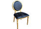Hotel Louis Chair Wedding Furniture Rental met Rond Achter, Aangepast Kussenontwerp leverancier