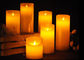 Echte Was Materiële LEIDENE Zonder vlammen Kaarsen met Lichten van de Afstandsbediening de Trillende Thee leverancier