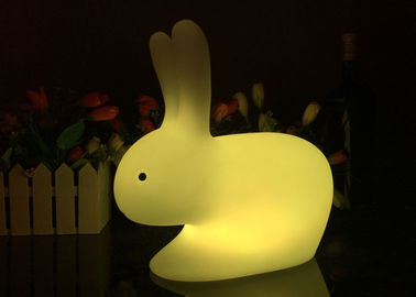 Van het leuke Konijntje Gevormde LEIDENE Lamp 16 Nacht Lichte, Witte Konijn Kleuren het Veranderen leverancier