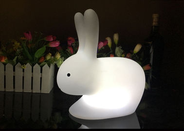 Van het leuke Konijntje Gevormde LEIDENE Lamp 16 Nacht Lichte, Witte Konijn Kleuren het Veranderen leverancier