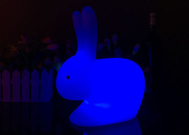 Van het leuke Konijntje Gevormde LEIDENE Lamp 16 Nacht Lichte, Witte Konijn Kleuren het Veranderen leverancier